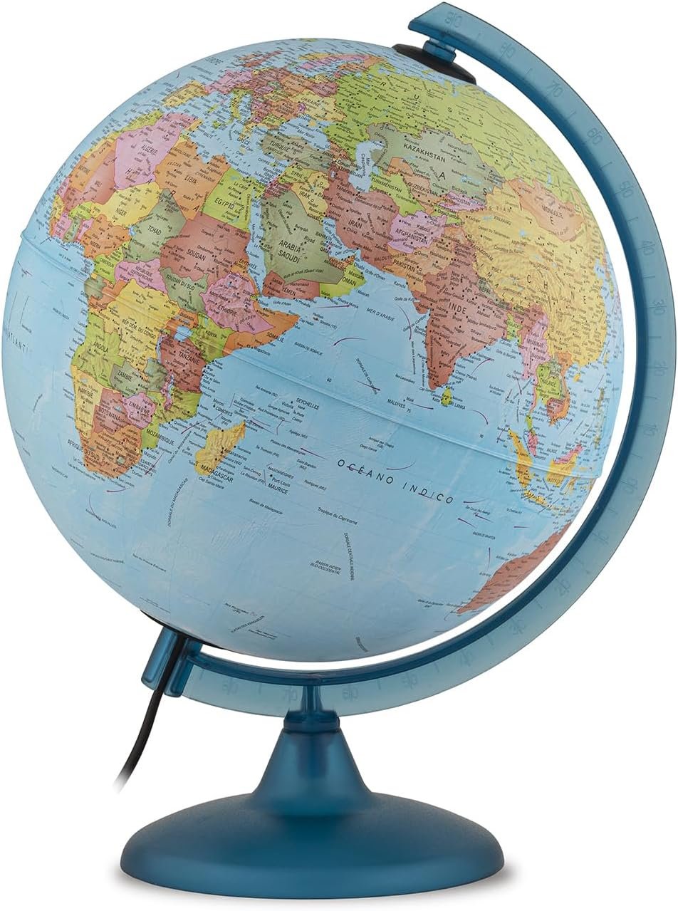 Tecnodidattica - Night&Day Globo Terráqueo para Niños y Jóvenes